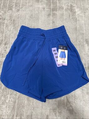 Lands' End Women's Athletic Drawstring Shorts - blue